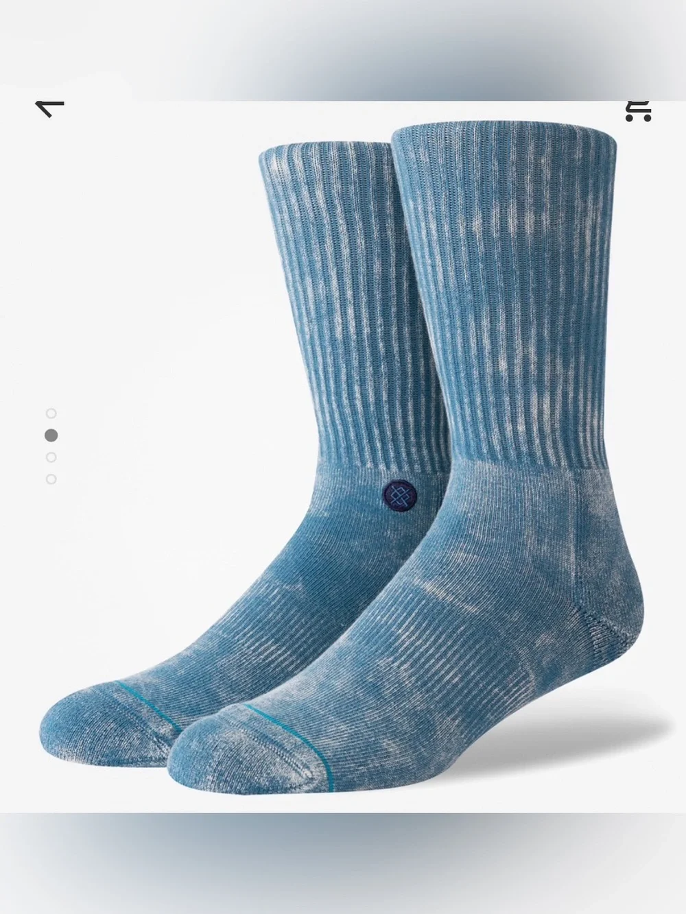 Stance OG 2 socks blue indigo tie-dye wash